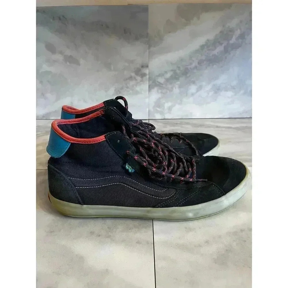 Vans The Lizzie Translucent Suede/Canvas Mid Sneaker in Grey/Multicolor Men 11.5